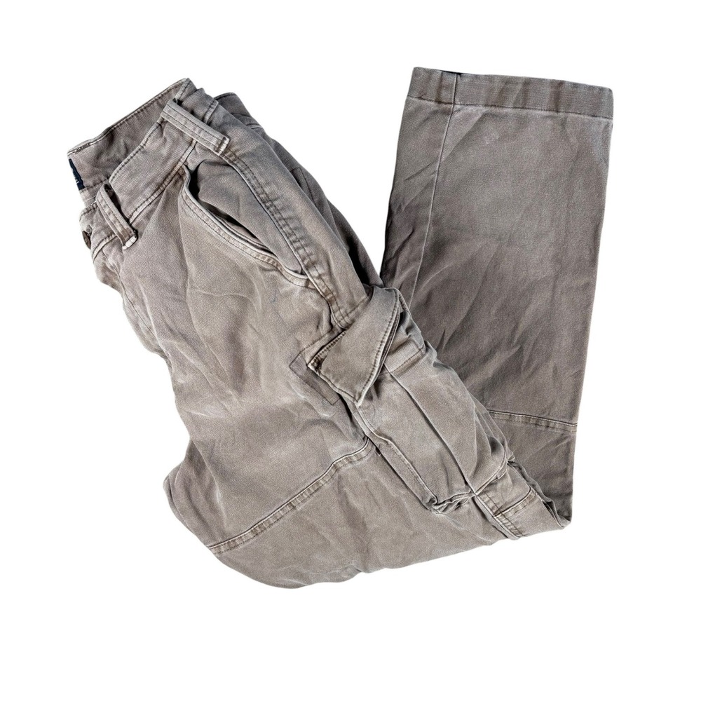 VTG Abercrombie & Fitch Y2K Cargo Pants Mens 28x30 Brown Utility Trousers